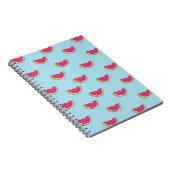 Carnet Tranches de pastèque sur le motif turquoise (Côté Droit)
