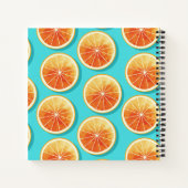 Carnet Tranches orange sur bleu (Dos)