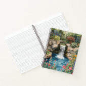 Carnet Tranquil Garden Waterfall Spiral Notebook (Intérieur)