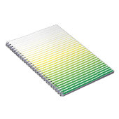 Carnet Tranquillité équilibre lignes vert et jaune (Côté Droit)