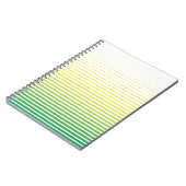 Carnet Tranquillité équilibre lignes vert et jaune (Côté gauche)