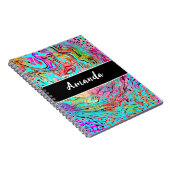 Carnet Tranquillité personnalisée Art Abstrait Fluide (Côté Droit)