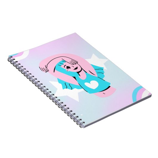 Carnet Trans art design on spiral notebook (Côté Droit)