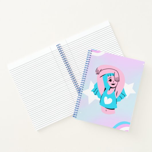 Carnet Trans art on deluxe spiral notebook (Intérieur)