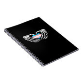 Carnet Trans Pride Skeleton Halloween Transgenre Goth He (Côté Droit)