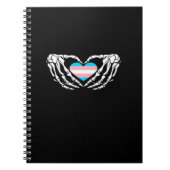 Carnet Trans Pride Skeleton Halloween Transgenre Goth He (Devant)