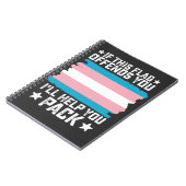 Carnet Trans Si Ce Drapeau Vous Offense Je Vous Aiderai À (Côté gauche)