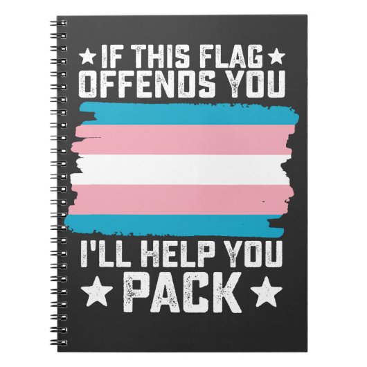 Carnet Trans Si Ce Drapeau Vous Offense Je Vous Aiderai À (Devant)