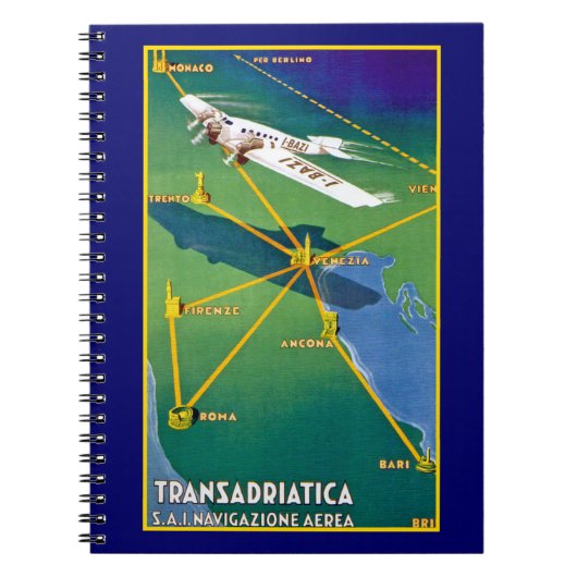 Carnet Transadriatica Navigazione Aerea (Devant)