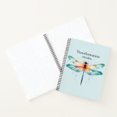 Carnet Transformation Attend - libellule colorée (Intérieur)