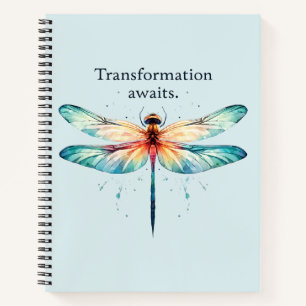 Carnet Transformation Attend - libellule colorée