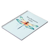 Carnet Transformation Await - libellule artistique (Côté gauche)