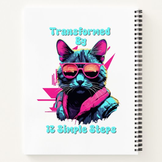 Carnet Transformé par 12 étapes simples, AA, NA, Al-Anon (Dos)