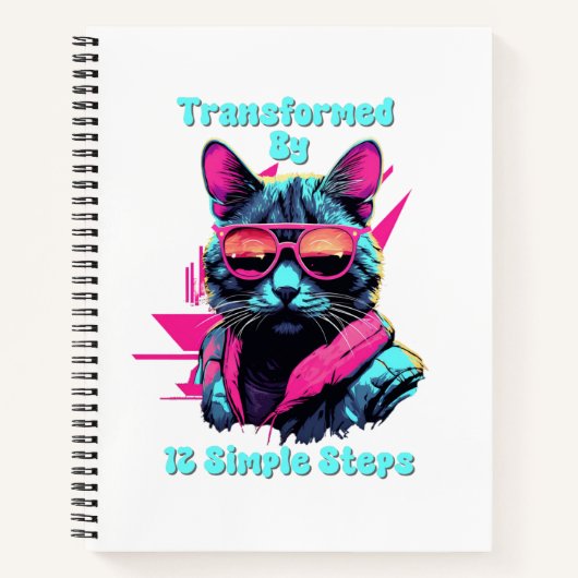 Carnet Transformé par 12 Étapes Simples, AA, NA, Al-Anon (Devant)