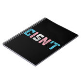 Carnet Transgenre Pride Cis pas LGBTQ Trans Flag drôle (Côté gauche)