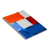 Carnet Transition géométrique : motif vintage abstrait. (Côté Droit)