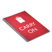Carnet TRANSPORTER - Bagages - Rouge drôle (Côté Droit)