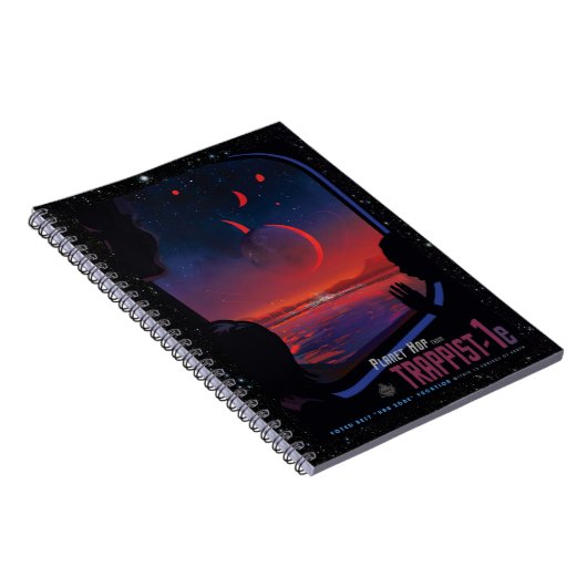 Carnet Trappist-1 System Planet 1e tourisme spatial rétro (Côté Droit)