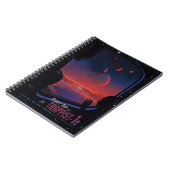 Carnet Trappist-1 System Planet 1e tourisme spatial rétro (Côté gauche)