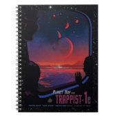 Carnet Trappist-1 System Planet 1e tourisme spatial rétro (Devant)