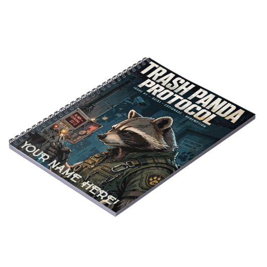 Carnet Trash Panda Protocol (Côté gauche)