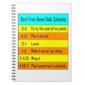 Carnet Travail à partir du programme quotidien à domicile (Devant)