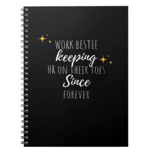 Carnet Travail Bestie Funny Bureau Coworker Classic