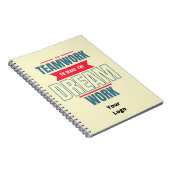 Carnet Travail d'équipe de logo d'entreprise personnalisé (Côté Droit)