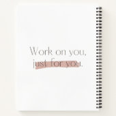 Carnet Travaille sur toi, juste pour toi (Dos)