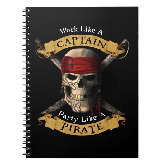 Carnet Travailler Comme Une Partie De Capitaine Comme Un (Devant)