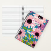Carnet Travailler Dur Rêve Big Floral Daisy Inspiration A (À l'intérieur)