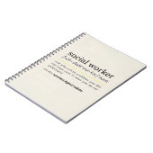 Carnet Travailleur social nom (Côté gauche)