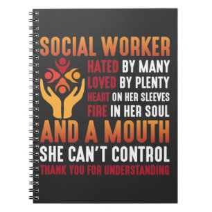 Carnet Travailleuse sociale Éducatrice Travailleuse soci