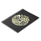 Carnet Travaillez dur, rêvez grand (Côté gauche)