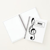Carnet Treble Clef Piano Keys School Music (Intérieur)