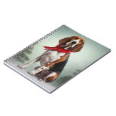 Carnet Treeing Walker Coonhound chien dans la neige Noël (Côté gauche)