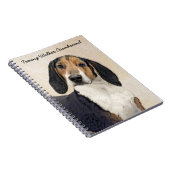 Carnet Treeing Walker Coonhound Peinture - Art original (Côté Droit)