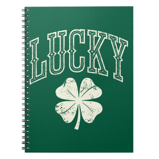 Carnet Trèfle Chanceux de la Saint-Patrick Vintage (Devant)