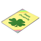 Carnet trèfle de feuille de l'Irlandais 4 de bonne chance (Côté gauche)