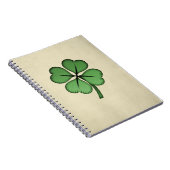 Carnet Trèfle irlandais chic Lucky (Côté Droit)