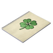 Carnet Trèfle irlandais chic Lucky (Côté gauche)