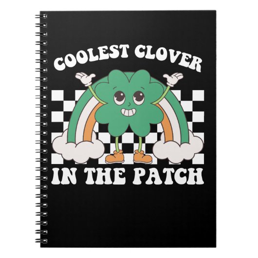 Carnet Trèfle le plus cool du patch St Patrick's Day (Devant)