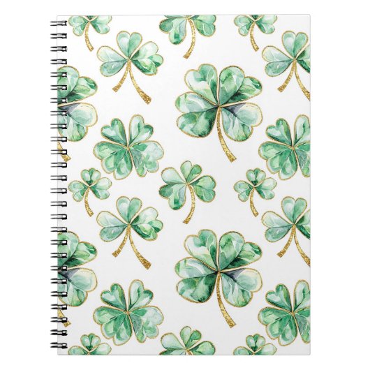 Carnet Trèfle vert de la Saint-Patrick (Devant)