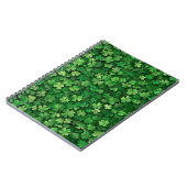 CARNET TRÈFLES CLOVER CELTIQUES IRLANDAIS VERTS (Côté gauche)