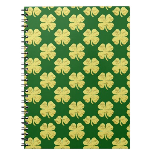 Carnet Trèfles dorés (Devant)