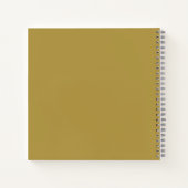 Carnet treillis or et rouge (Dos)