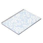 Carnet Trellis Floral - Bleu Poudre (Côté gauche)