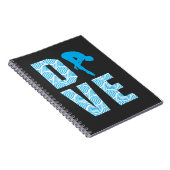 Carnet Tremplin de plate-forme de plongeur de cadeau de (Côté Droit)