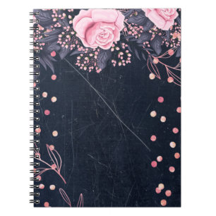 Carnet Trending Metallal Floral Stationery Budget Girly
