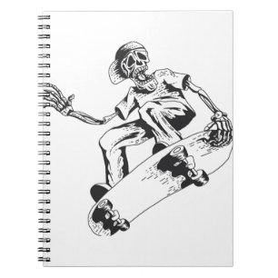 Carnet Trending Skeleton jeu skateboard